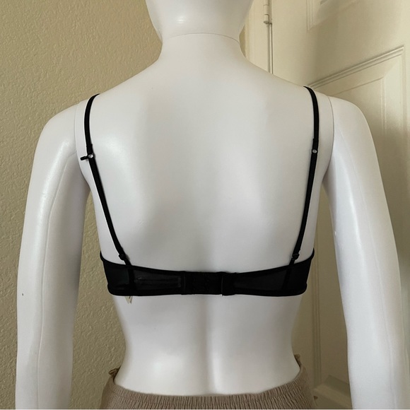 Free People Intimately crimson lace triangle underwire bra - Black & Navy 34a - Picture 4 of 11